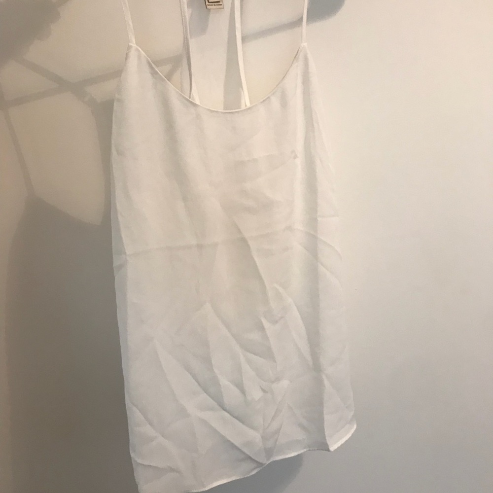 White Silky J. Crew Tank Top — Size 6